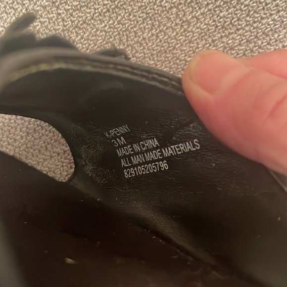 CANDIE’S Black Slip On Sandals with Flowers & Sequins Size 3 Girls - Picture 8 of 13